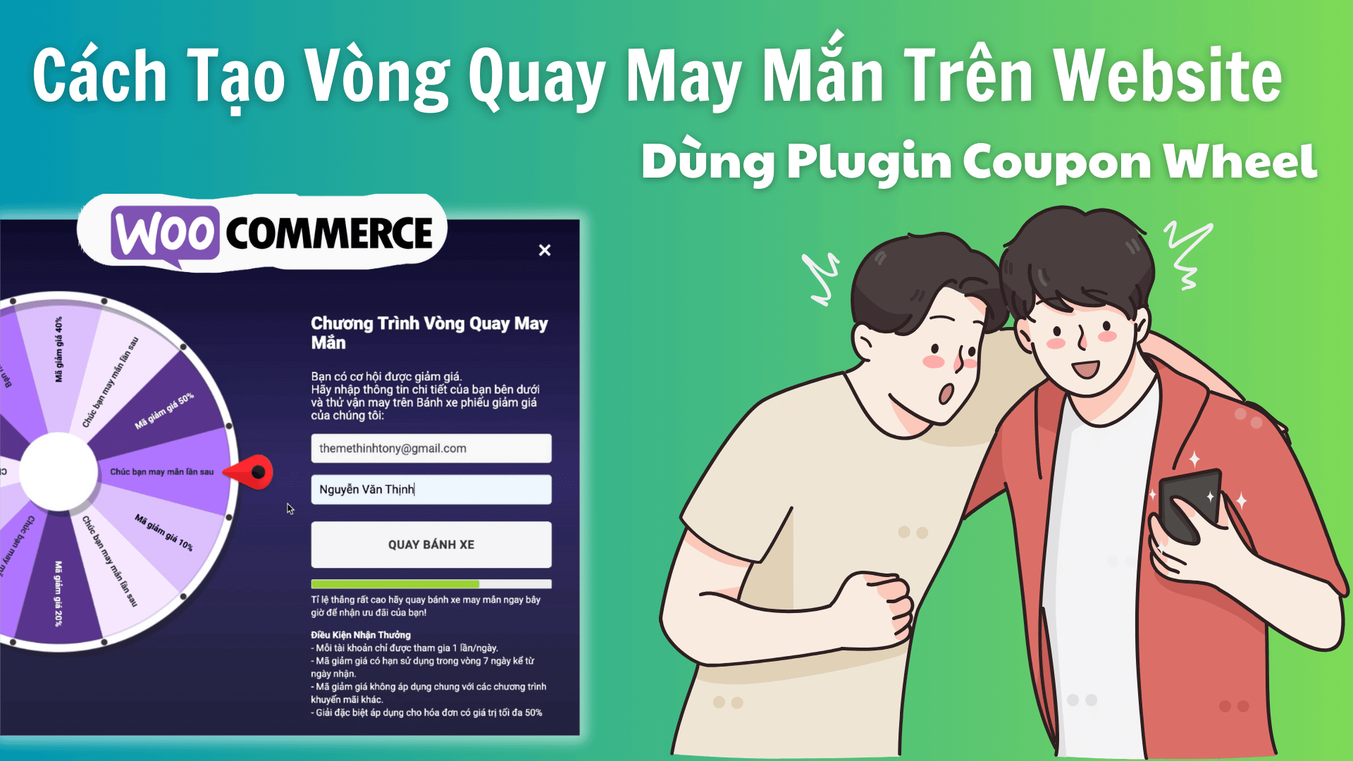 Cách Tạo Vòng Quay May Mắn Trên Website WordPress Dùng Plugin Coupon Wheel? Cach Tao Vong Quay May Man Tren Website WordPress Dung Plugin Coupon Wheel