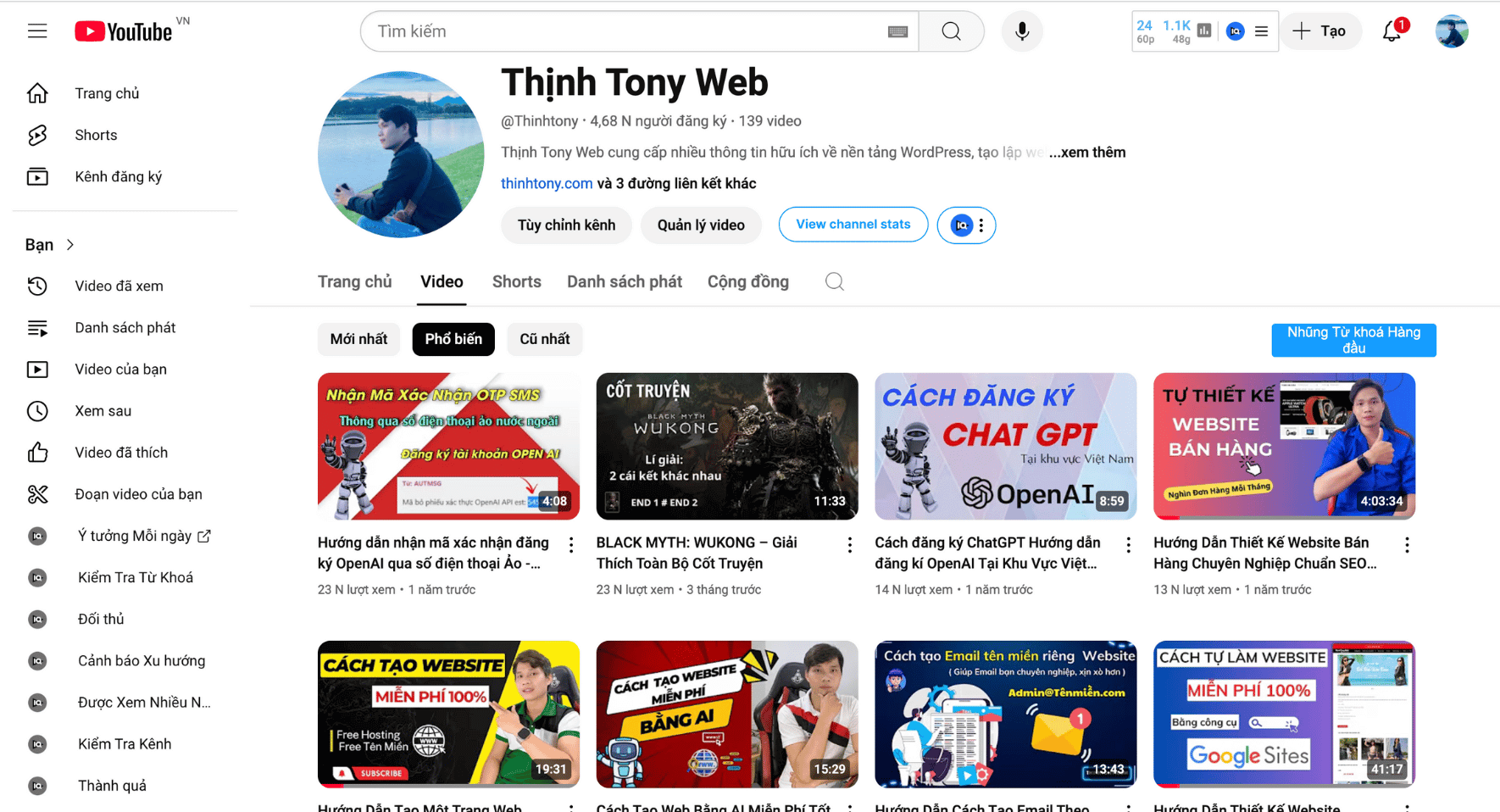 Câu chuyện #6: Thịnh đã bắt đầu hành trình xây dựng Web như thế nào và đã trải qua những gì? Google Ads Co Thuc Su Hieu Qua