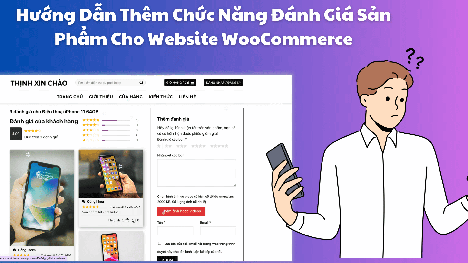 Huong Dan Them Chuc Nang Danh Gia San Pham Cho Website WooCommerce