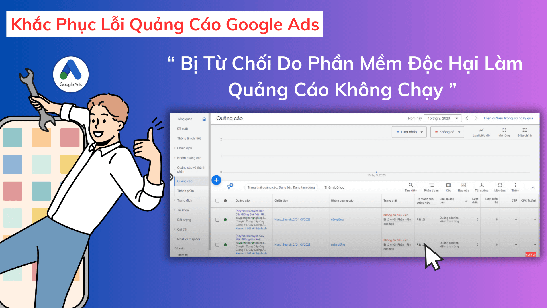 Khắc Phục Lỗi Quảng Cáo Google Ads Bị Từ Chối Do Phần Mềm Độc Hại Làm Quảng Cáo Không Chạy? Khac Phuc Loi Quang Cao Google Ads Bi Tu Choi Do Phan Mem Doc Hai Lam Quang Cao Khong Chay 1