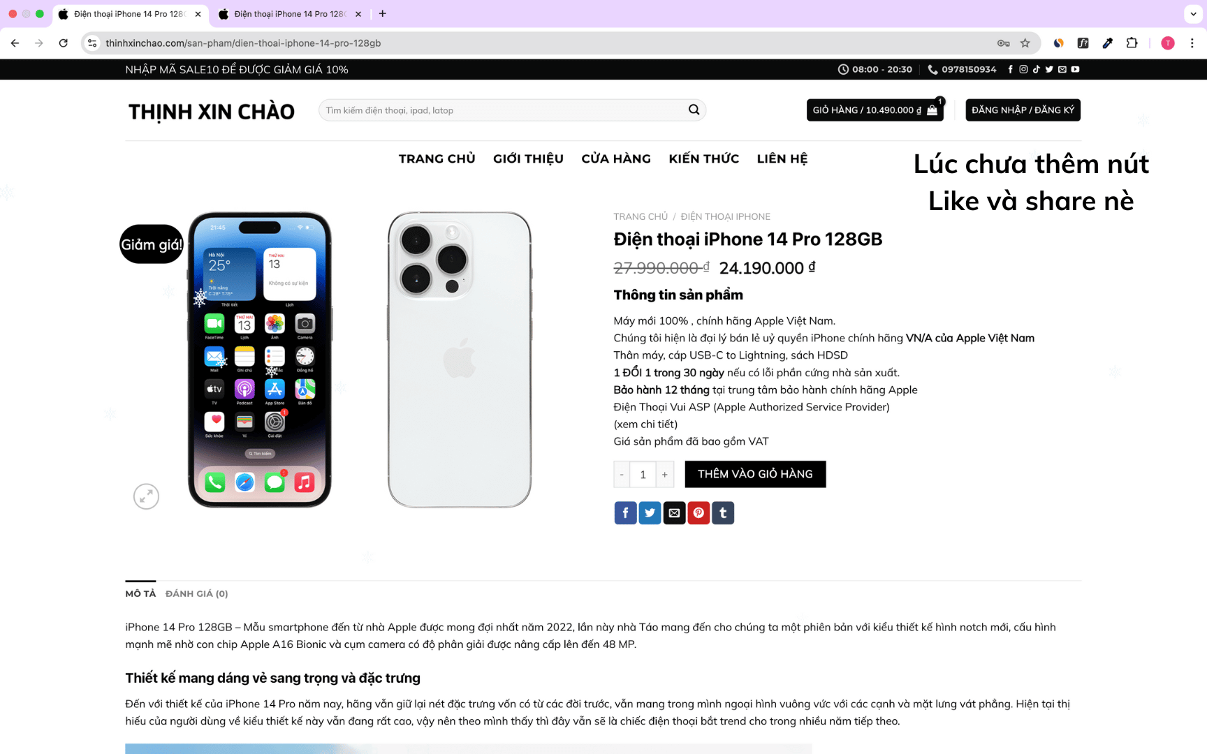 Cách Tạo Nhãn Nổi Bật Cho Sản Phẩm Nổi Bật Hơn Trong Woocommerce? Cach Them Nut Like Va Share Facebook Cho San Pham Ban Tren Website Wordpress