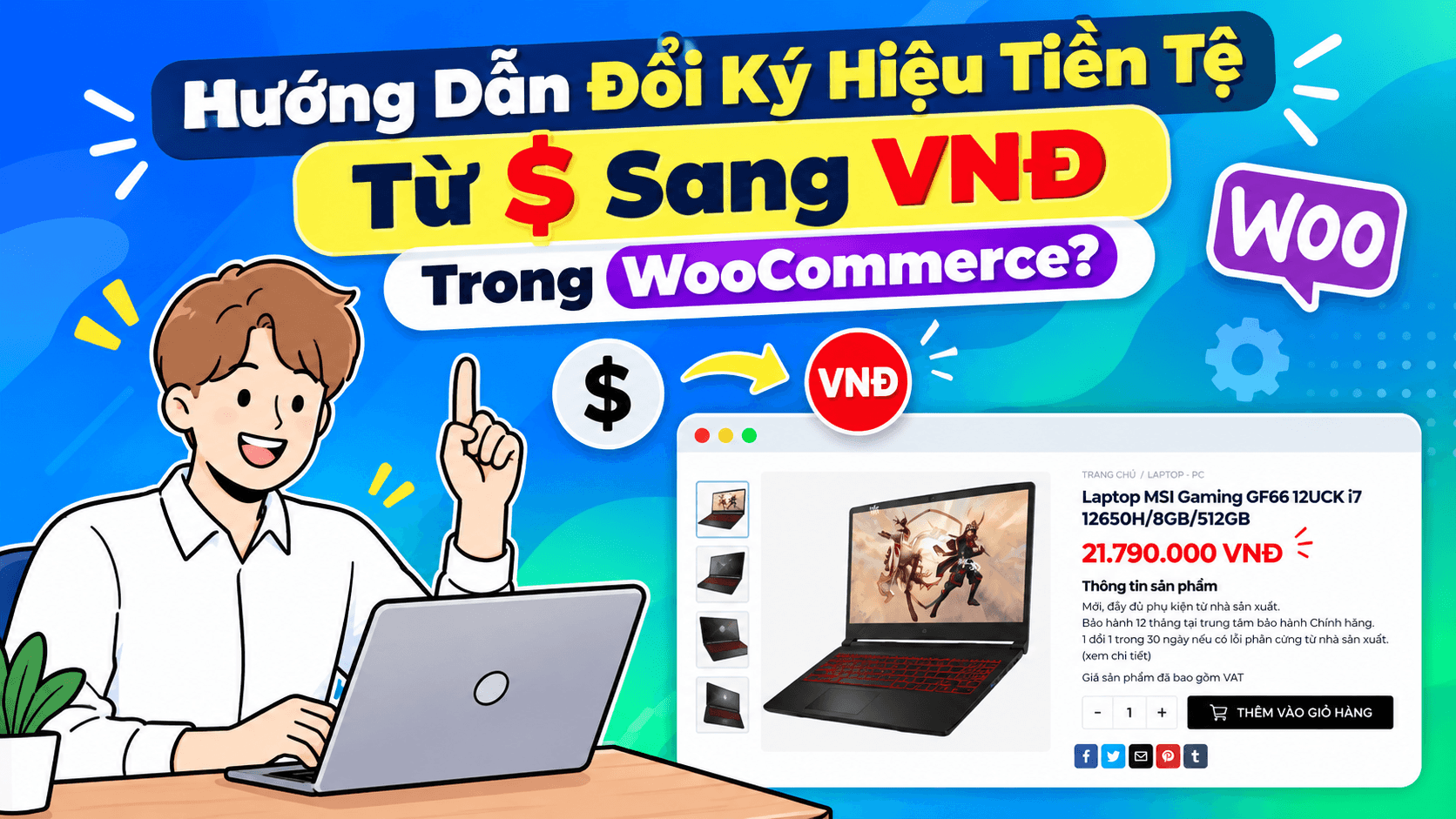 Huong Dan Doi Ky Hieu Tien Te Tu d Sang VND Trong WooCommerce
