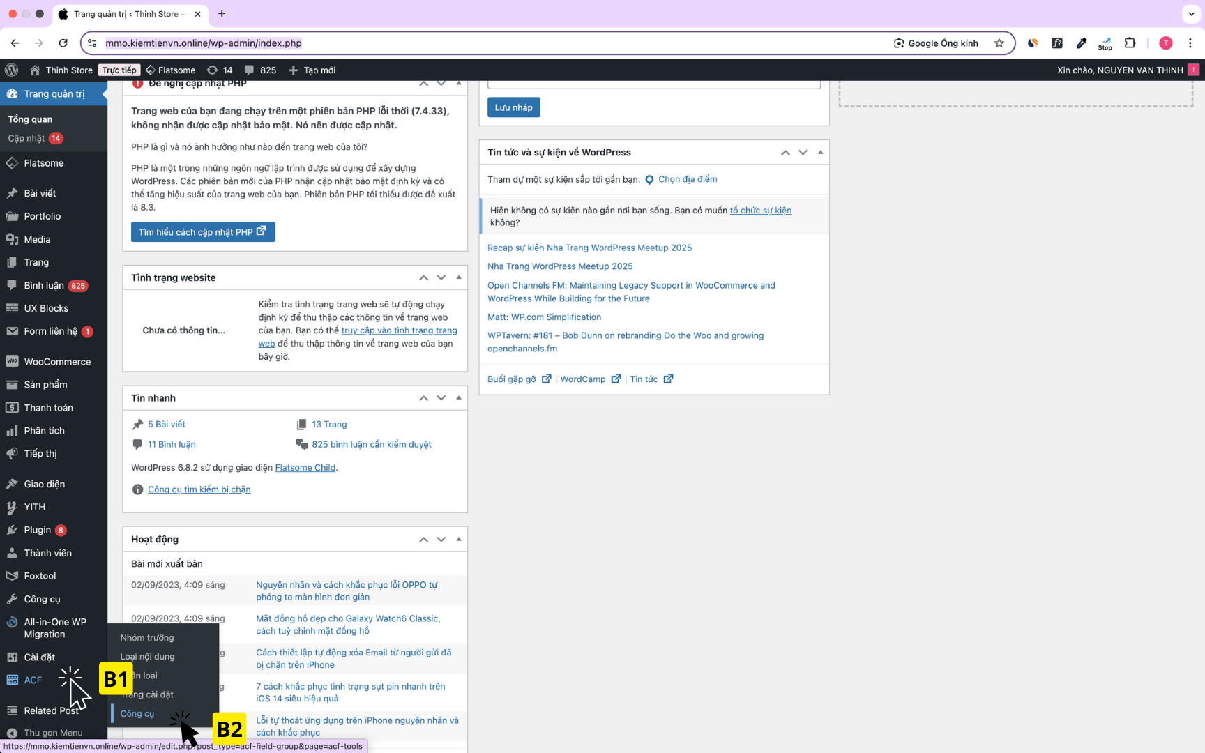 Cách Loại Bỏ Ghim Thanh Edit Product Gây Phiền Phức Trên WooCommerce? Cách Thêm Link Tiếp Thị Liên Kết Shopee, Tiki, Lazada Vào Sản Phẩm Trên Website?