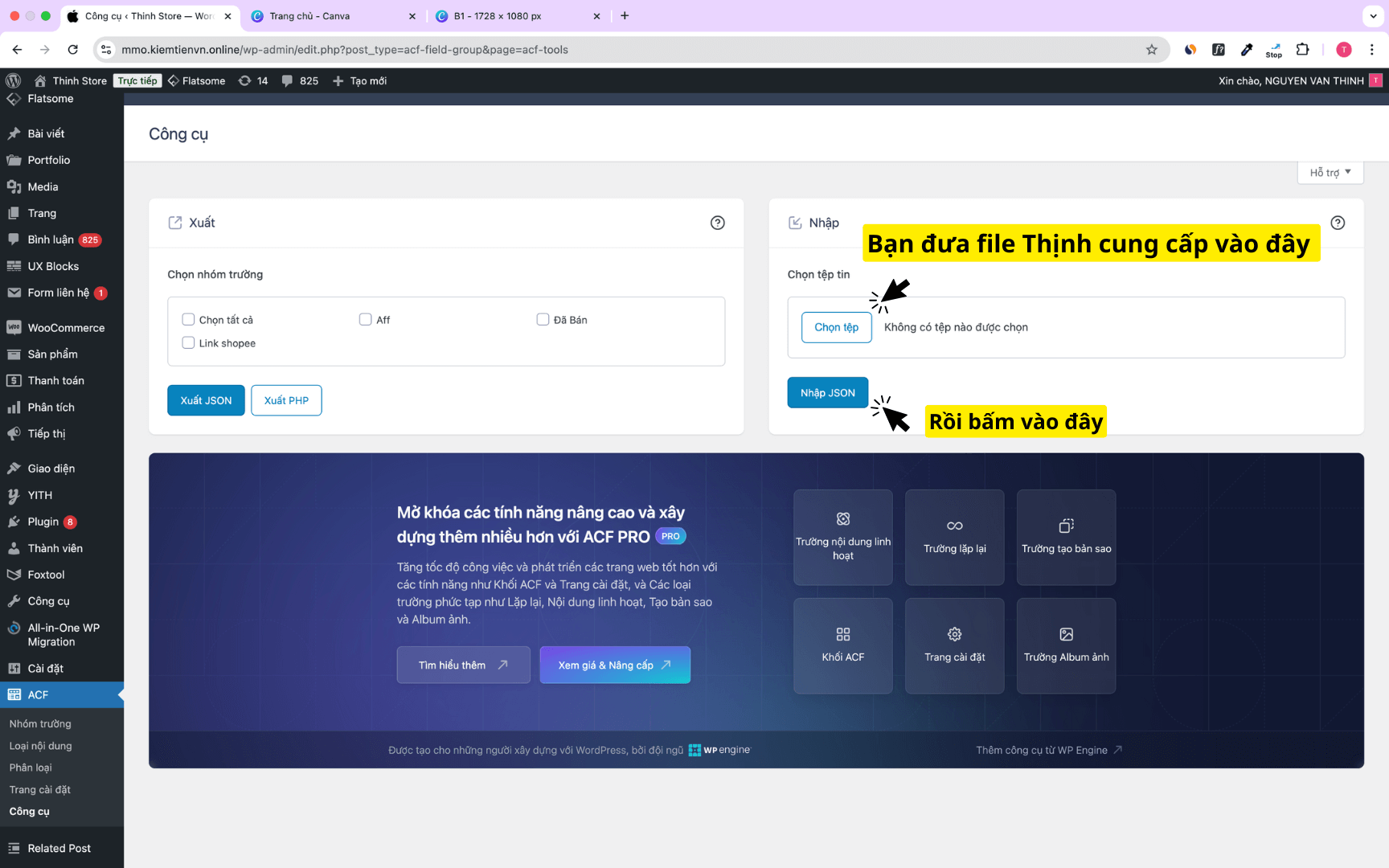 Cách Loại Bỏ Ghim Thanh Edit Product Gây Phiền Phức Trên WooCommerce? Cách Thêm Link Tiếp Thị Liên Kết Shopee, Tiki, Lazada Vào Sản Phẩm Trên Website?