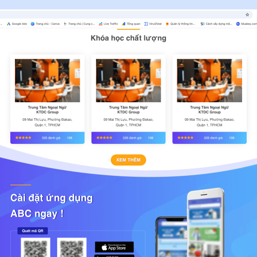 Mẫu Website Giới Thiệu App Mobile Mẫu Website Giới Thiệu App Mobile