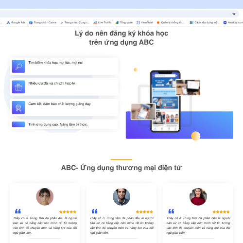 Mẫu Website Giới Thiệu App Mobile Mẫu Website Giới Thiệu App Mobile