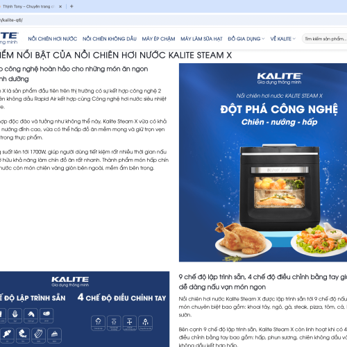 Mẫu Website Bán Hàng Đồ Gia Dụng Nồi Chiên Không Dầu Mẫu Website Bán Hàng Đồ Gia Dụng Nồi Chiên Không Dầu