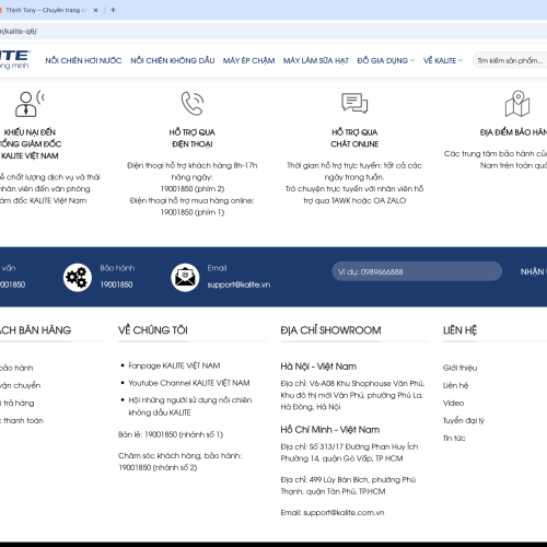 Mẫu Website Bán Hàng Đồ Gia Dụng Nồi Chiên Không Dầu Mẫu Website Bán Hàng Đồ Gia Dụng Nồi Chiên Không Dầu