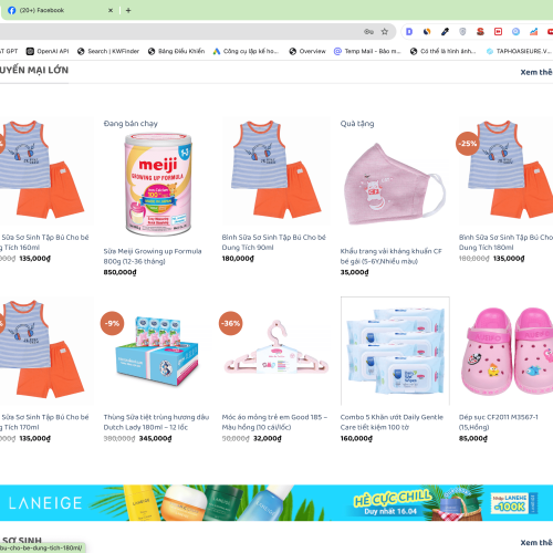 Mẫu Website Bách Hoá Đồ Dùng Mẹ Và Bé trên nền tảng WordPress Flatsome Mẫu Website Bách Hoá Đồ Dùng Mẹ Và Bé trên nền tảng WordPress Flatsome