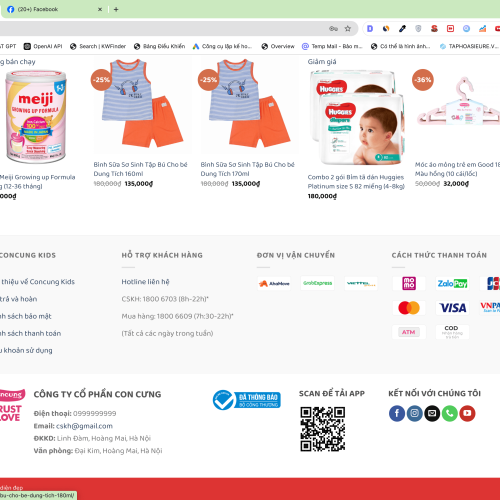 Mẫu Website Bách Hoá Đồ Dùng Mẹ Và Bé trên nền tảng WordPress Flatsome Mẫu Website Bách Hoá Đồ Dùng Mẹ Và Bé trên nền tảng WordPress Flatsome