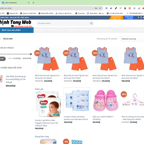 Mẫu Website Bách Hoá Đồ Dùng Mẹ Và Bé trên nền tảng WordPress Flatsome Mẫu Website Bách Hoá Đồ Dùng Mẹ Và Bé trên nền tảng WordPress Flatsome