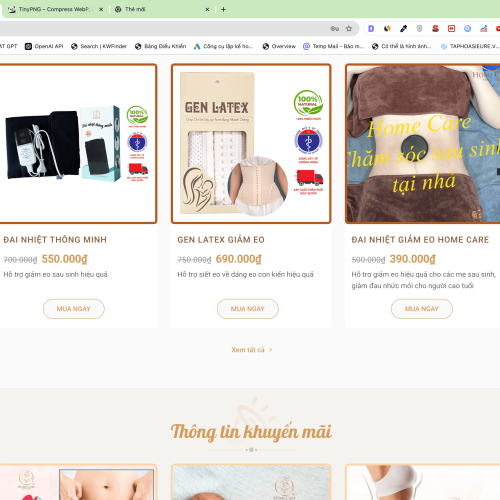 Mẫu Website Cung Cấp Dịch Vụ Chăm Sóc Mẹ và Bé Sau Sinh