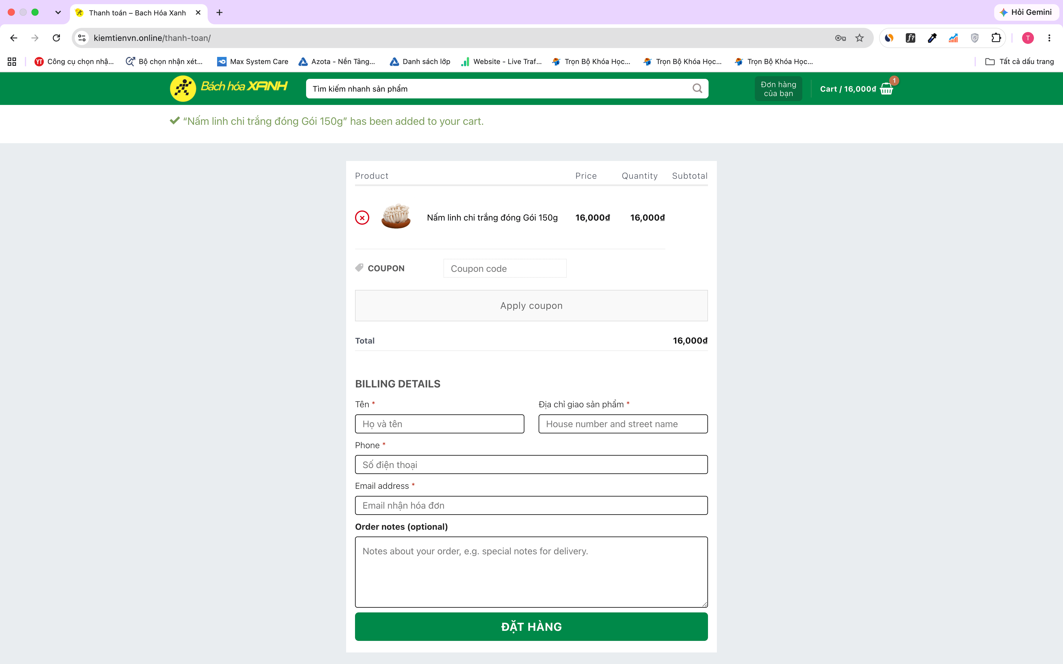 Mẫu Website Bách Hoá Xanh trên nền tảng WordPress Flatsome Mẫu Website Bách Hoá Xanh trên nền tảng WordPress Flatsome